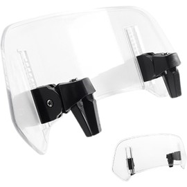 LimCryspp Motorcycle Windshield Extender Small Windshield Extender Block, Adjustable Clip Windshield Extender Universal Suitable for Most Motorcycles (White)