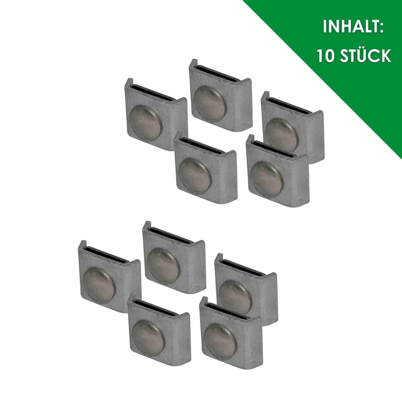 Pack of 10 Corner Connectors in Galvanised I Grid Mat
