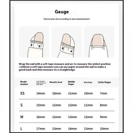 Press type fake nails (S)