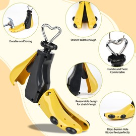 Msentuo Shoe Stretchers Men Women,Boot Stretcher men women adjustable length and wide feet (YELLOW, S (Wm's 6-10;men's 5-9) 2pcs)