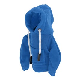 HEROFFIX 1 Pc Gear Shift Knob Cover Stick Shifting Handle Protector Hoodie Style Blue Fabric