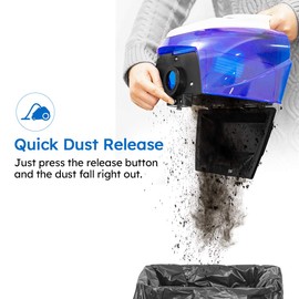 Vacmaster Bagless Canister Vacuum Portable Cyclonic Corded Vacuum Cleaner with Washable HEPA Filter & Automatic 16ft Cord Rewind Included 2.5L Dust Cup for Tiles, Hard Floor and Pet Hair