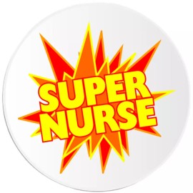 Kiwi Gifts Super Nurse - 100 Pack Circle Stickers 3 Inch - Nursing Medical