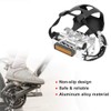 X AUTOHAUX Pair Bicycle Pedals with Toe Clip Foot Strap