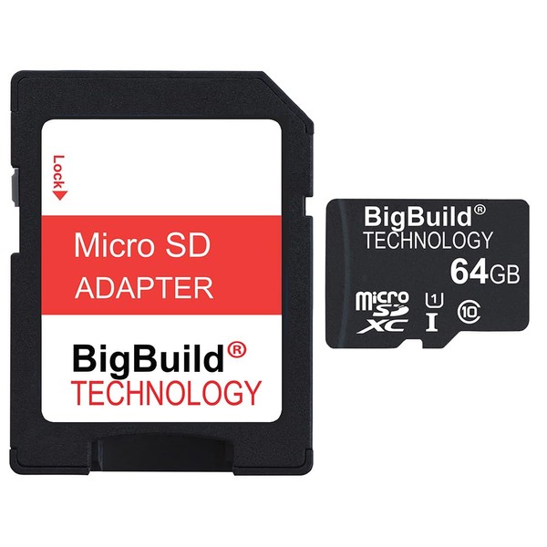 64GB 80MB/s Class 10 MicroSD Memory Card for Nikon KeyMission