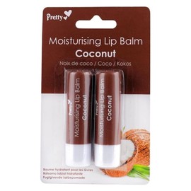 6x Pretty Lip Balms for Dry Cracked Lips: 2 x Aloe Vera, 2 x Strawberry, 2 x Coconut – Bundled by Smart Cutie