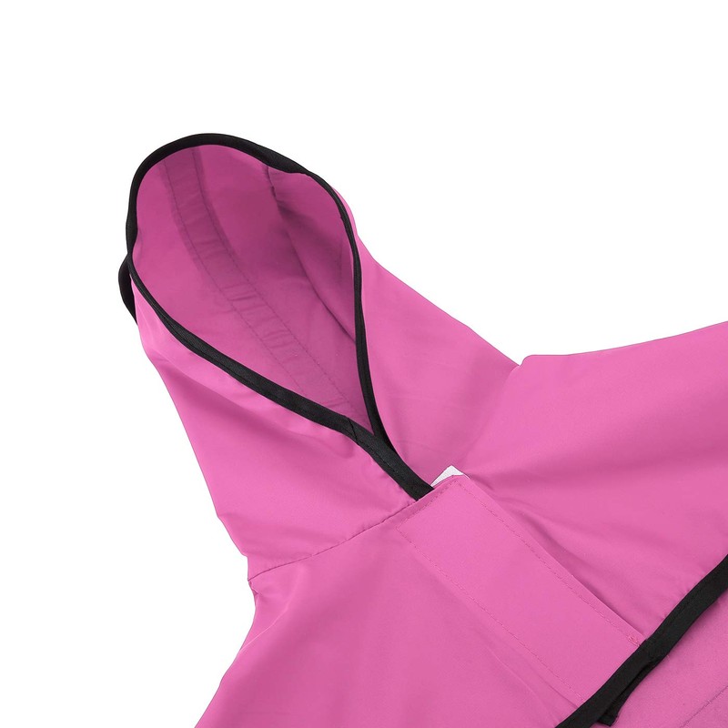 HDE - Impermeable con capucha para perros pequeños a muy