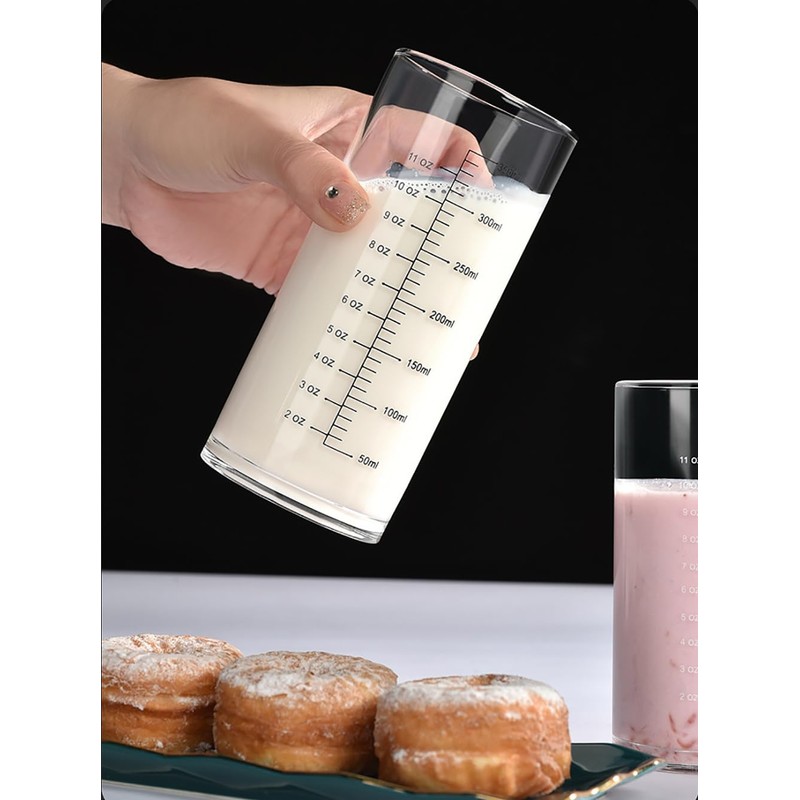 Graduated Glass Cup With High And Low Temperature Resistance,Measuring Cup,Breakfast