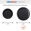 KOVOSCH 6 Pack Closet Door Finger Pull Black - 2-1/8”