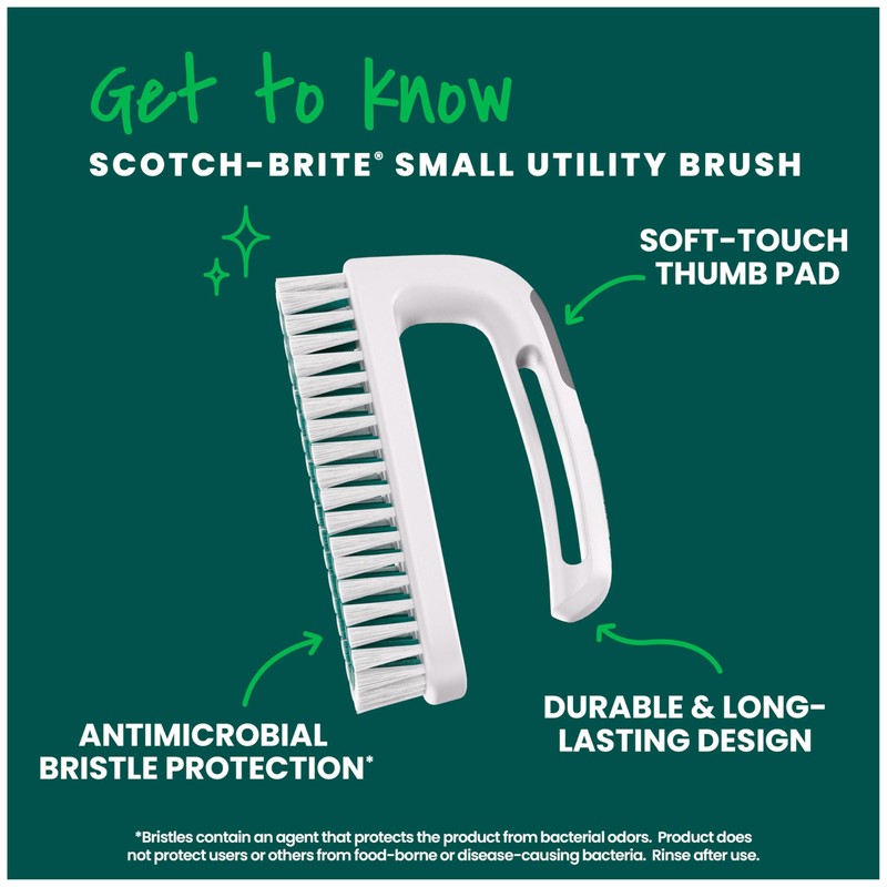 Scotch-Brite Hand and Nail Brush, 0.23 Pound