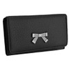 EyeCatch - Faith Ladies Faux Leather Purse Black