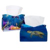 2 Pack Tissue Box Cover Holder, Turtles at The Sea