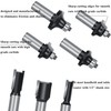 OLETBE Router Bit Set Architectural 41 PCS 1/2-Inch Shank ,