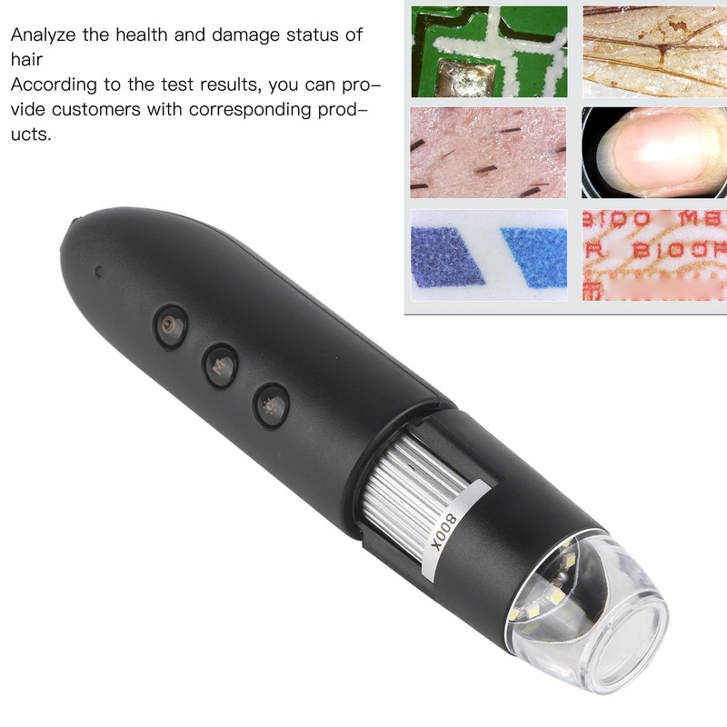 Scalp Detector, 800X Clear Image Hair Folicle Health Analyzer, Hair