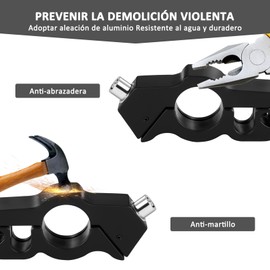 Candado para Moto, OUDAR Candado Universal para Manillar de Motocicleta, Candado Moto para Bicicleta, Motocicleta, Scooter y ATV, Candado para Motocicleta con llave. (Negro)