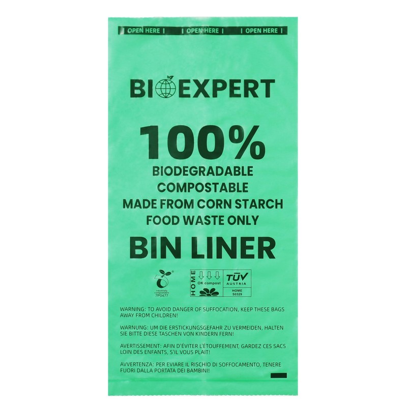 BIO-EXPERT 6L Bin Liner 150Bags 100% Compostable Biodegradable Bin Bag