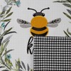 DII Bumblebee Checkered Kitchen Collection, Reversible Table Runner, 14x108, Bee