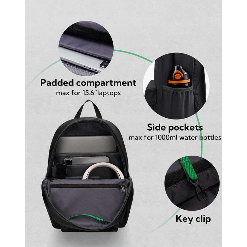 Waterfly Lightweight School Backpack 20L: Casual Daypack Hiking Rucksack for