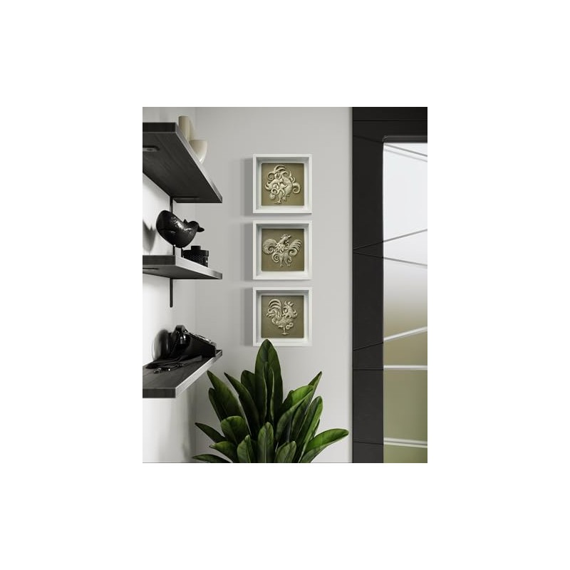 Arami Arte, Cuadro Decorativo Gallo Fa, En Relieve, 23 X