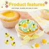 100PCS Tiny Resin Mini Bee Decorations, 3D Resin Mini Bees
