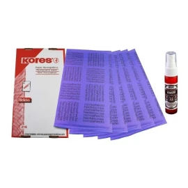 Kores + Boycott  Papel Hectográfico Kores 5 Hojas + Tránsfer Pega Stencil