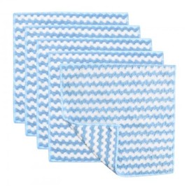 Roseyan Pack of 5 Microfibre Cleaning Cloths, Ultra Absorbent Cleaning Cloths, Anti-Oil Cleaning Cloths for the Kitchen, Non-Stick Microfibre Cloths, Wash Cloths for Household and Kitchen