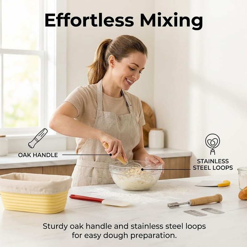 Silicone Bread Proofing Basket Set 13 PCS – 10" Oval