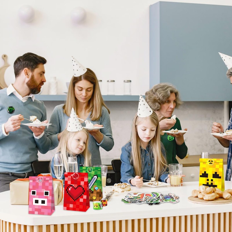 Vexran 106 Pieces Video Game Party Bag Children's Birthday Party