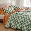 Bedsure Comforter Set Queen Size - Checkered Bedding Comforter Set