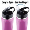 Zero Degree Stainless Steel Water Bottle with Straw and Leak