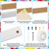 Threehoney 5 Pcs 48" x 1" Cork Strips Bulletin Bar