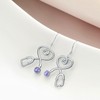 925 Sterling Silver Nurse Earrings Fish Hook Stethoscope Dangle Drop