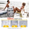 TOURIT 75 Can Insulated Rolling Cooler, Detachable Double Deck Beach