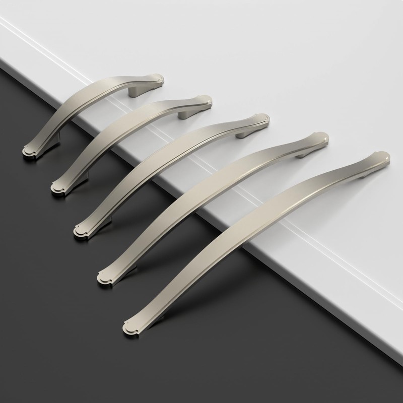 Amerdeco 10 Pack Brushed Satin Nickel Cabinet Pulls 3 Inch(76mm)