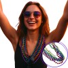 48 Collar Bolitas Mardi Gras Brilloso Batucada Fiesta Boda
