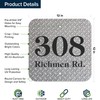 House Address Sign, House Number Plaque, 12x12, .040 Aluminum, 20