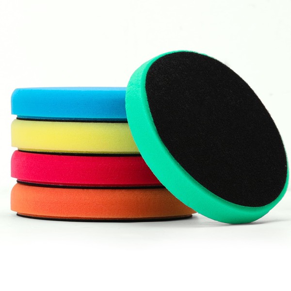 GoldOars 5 Pcs Polishing Pad Kit 150mm Drill Polishing Pads