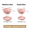 Daimix Collapsible Wash Basin Set of 2, Foldable Small Medium