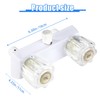 RV Shower Faucet Replacement, 6.30x4.33in Plastic Camper Shower Diverter Dual-Handle