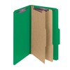 Smead Pressboard Classification File Folder with SafeSHIELD Fasteners, 2 Dividers,