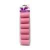 Large Pink Self-Holding Foam Hair Rollers 6PC
