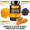 Turmeric Curcumin and Black Pepper Capsules - 500mg Per Capsule