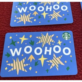 Starbucks Card #6300 - WOOHOO © 2022  (No Value) MINT  Lot Of 5 Cards