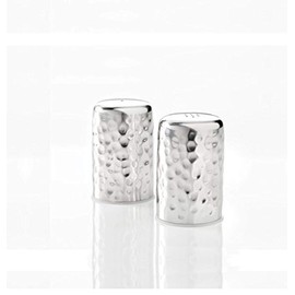 American Metalcraft HMSP2 Stainless Steel Salt and Pepper Shakers, Hammered Design, 2-Ounces,Silver
