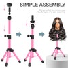 AliLeader 25 Inch Mannequin Head Stand Tripod for Mannequin Head
