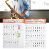 Saxophone Fingering Chart, Coated Paper Sax Beginner Basics Exercise Comparison
