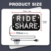 YSY Juren LED Car Window Accessory Sign RIDESHARE for Ride