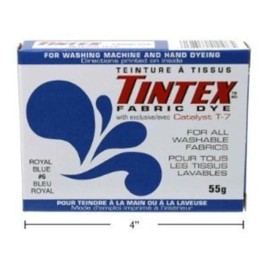 LOT of 1 TINTEX Brand Royal Blue Fabric DYE #6 New