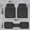 Cat® CAMT-9013 (3-Piece) Heavy Duty Deep Dish Rubber Floor Mats,