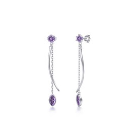 PHNIBIRD Amethyst Dangle Earring